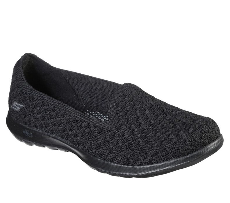 Skechers Dam Svarta Platta Skor - Gowalk Lite - Lulu - Sverige (MPECL-1678)